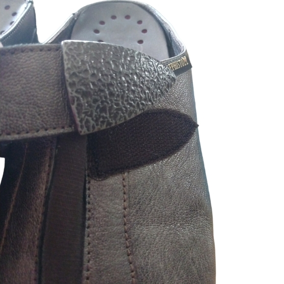 Mephisto Metallic Air Jet Heeled Mule Shoes 8.5 - Picture 6 of 11